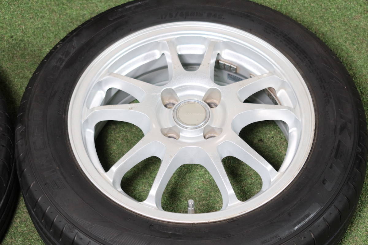 ＜コンパクトカーサイズ＞エコフォルム 15in 6J+45 PCD100 ファルケン 175/65R15 アクア ヴィッツ スペイド フィット キューブ スイフト_画像5