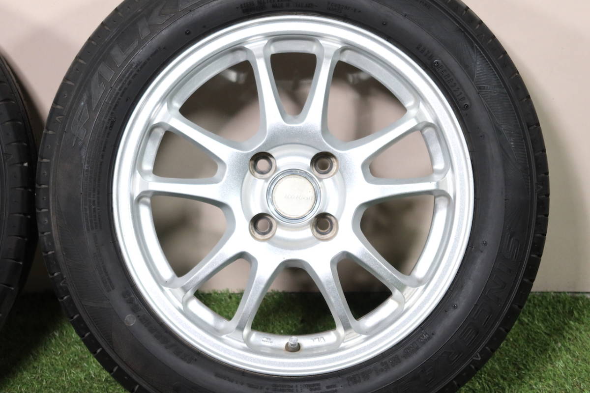 ＜コンパクトカーサイズ＞エコフォルム 15in 6J+45 PCD100 ファルケン 175/65R15 アクア ヴィッツ スペイド フィット キューブ スイフト_画像3