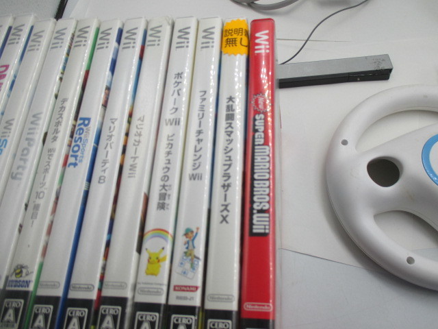 Wii 本体・ソフト大量セット、マリオカート・スマッシュブラザーズ・ポケモン・コントローラー・まとめて・まとめ売り・ジャンク品_画像4