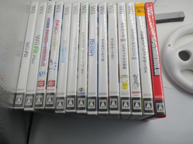 Wii 本体・ソフト大量セット、マリオカート・スマッシュブラザーズ・ポケモン・コントローラー・まとめて・まとめ売り・ジャンク品_画像2