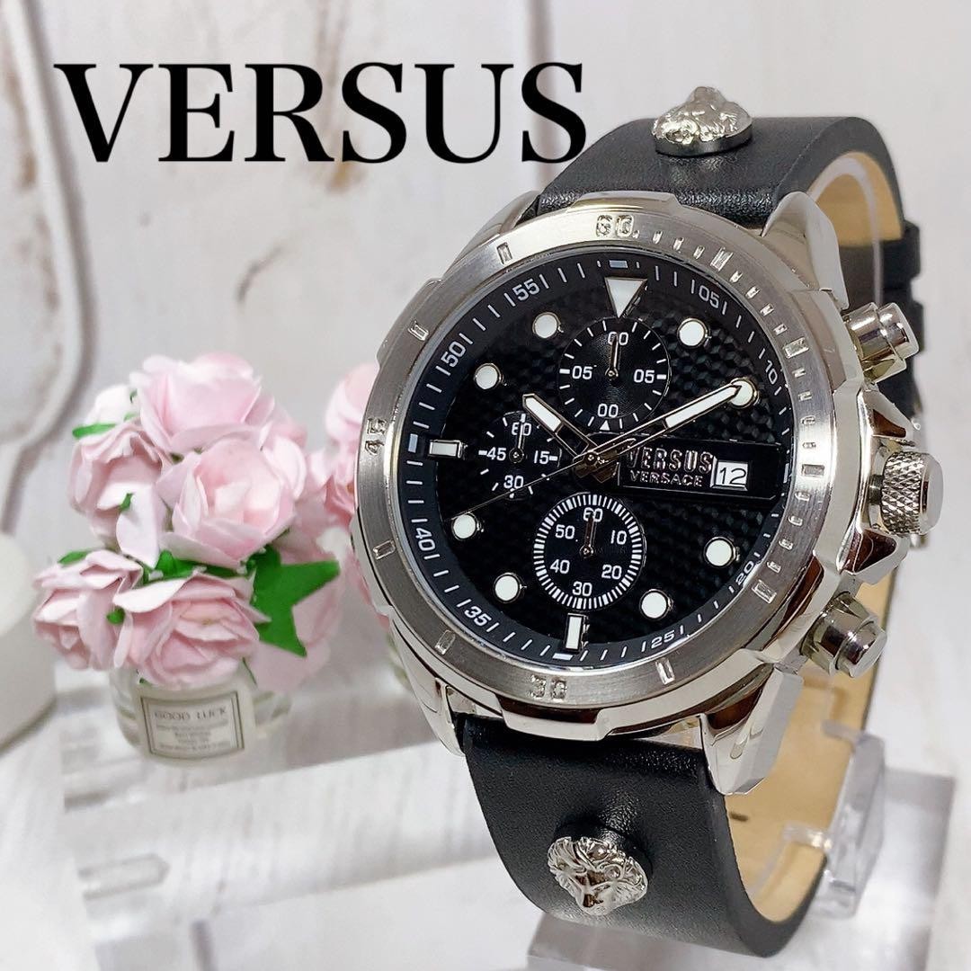 海外限定男性用腕時計ヴェルサーチェVersusヴェルサスクロノグラフプレゼント