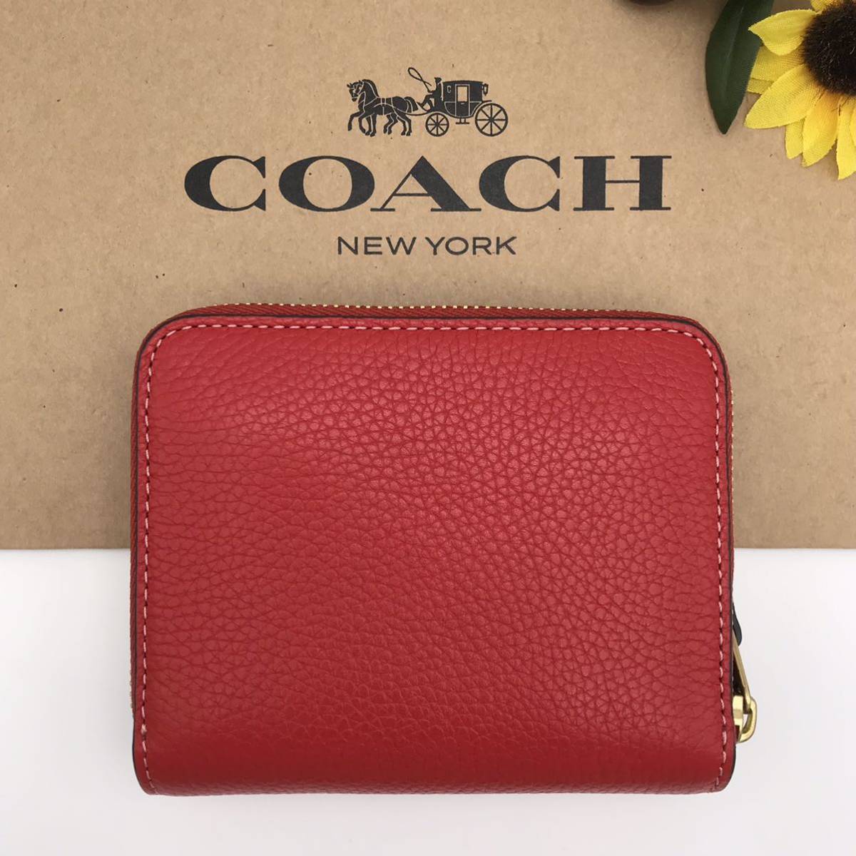 COACH 財布 ★大人気★ ビルフォールド ウォレット レキシー スポーツレッド CF832 B4PJ6 新品