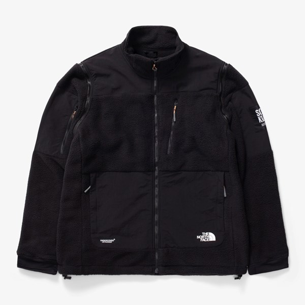 黒 Lサイズ UNDERCOVER THE NORTH FACE SOUKUU Zip-Off Fleece Jacket アンダーカバー ノースフェイス ジップオフ フリースジャケット 創空