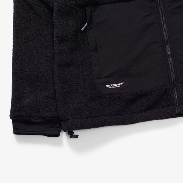 黒 Lサイズ UNDERCOVER THE NORTH FACE SOUKUU Zip-Off Fleece Jacket アンダーカバー ノースフェイス ジップオフ フリースジャケット 創空