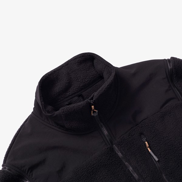 黒 Lサイズ UNDERCOVER THE NORTH FACE SOUKUU Zip-Off Fleece Jacket アンダーカバー ノースフェイス ジップオフ フリースジャケット 創空