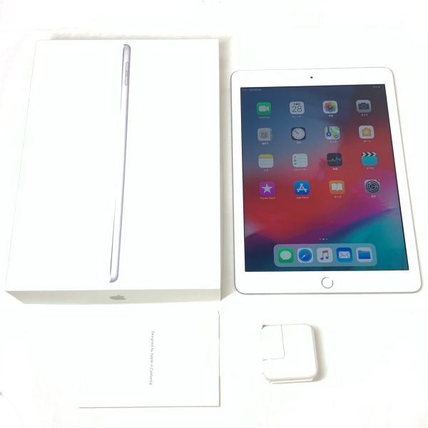 美品箱入 Apple iPad 第6世代 Wi-Fiモデル 9.7インチ 32GB A1893(MR7G2J/A) シルバー 動作品