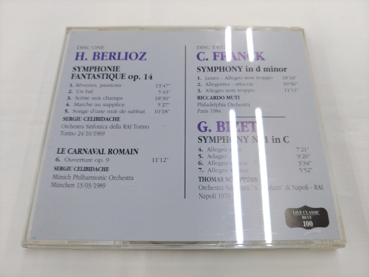 CD 2枚組 / H.BERLIOZ - C.FRANCK - G.BIZET - SYMPHONIES /【J16】 / 中古_画像2