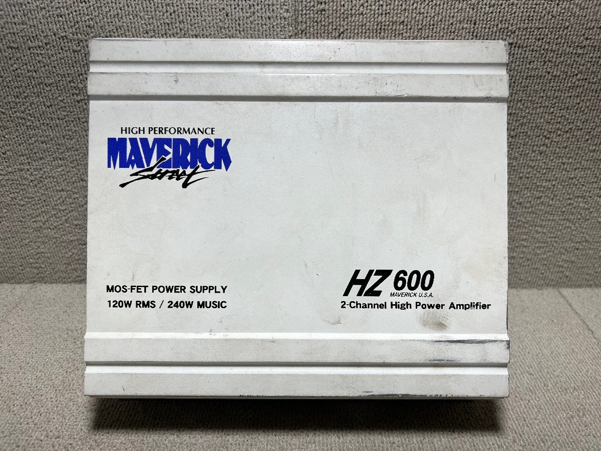 MAVERICK HZ600 2ch 240W MOS-FET アンプ マーベリック 未テスト品 〇2306177三J1711〇_画像1