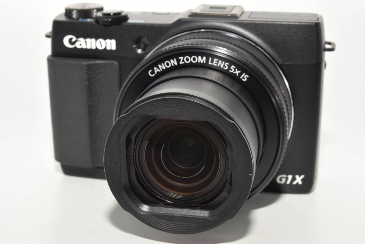 【極上品】 Canon デジタルカメラ Power Shot G1 X Mark II 光学5倍ズーム F値2.0 ブラック PSG1X MARKII　#6199_画像2