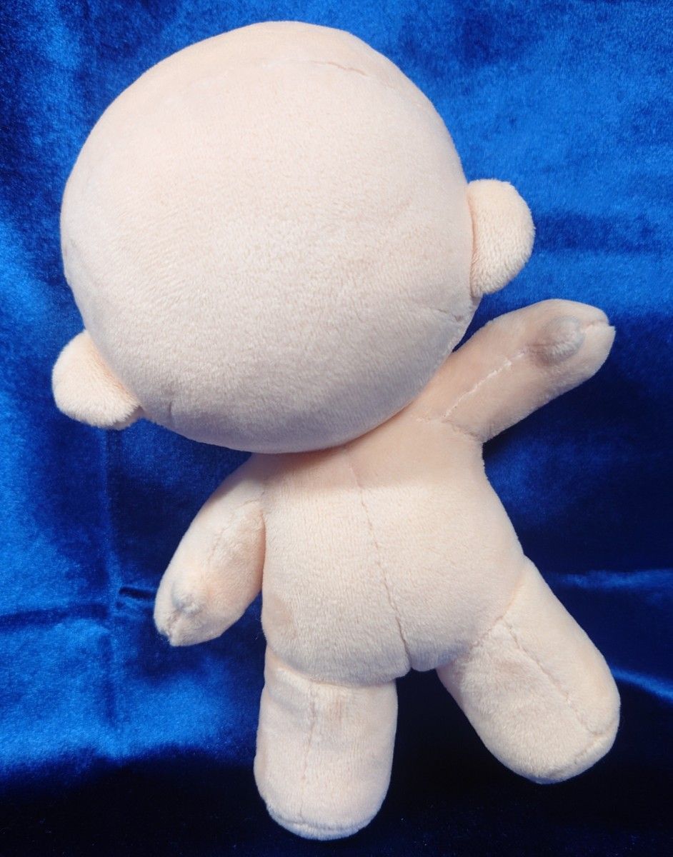素体(大) ペールオレンジ スケルトン入り ハンドメイド ぬいぐるみ