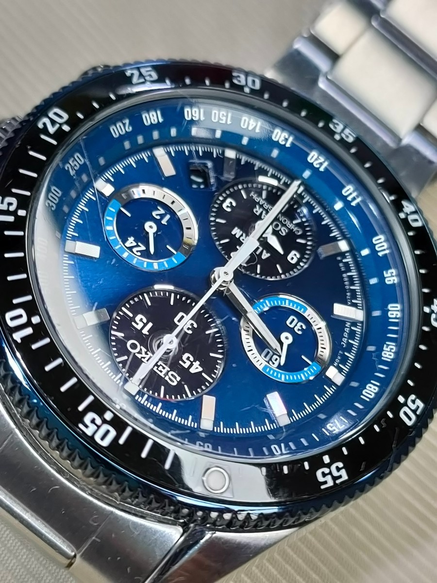 稼働品 SEIKO プロスペックス スピードマスター 定価47,250円 メンズ腕時計 クロノグラフ アラーム SBDL013_画像2