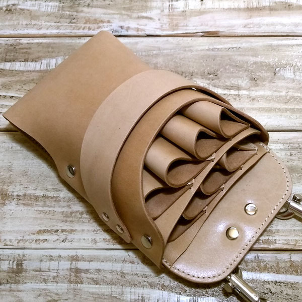 si The - case cow leather 8 number difference . hand made handmade beauty . Barber . trimmer si The - pouch scissor bag leather original leather leather belt gloss unbleached cloth 