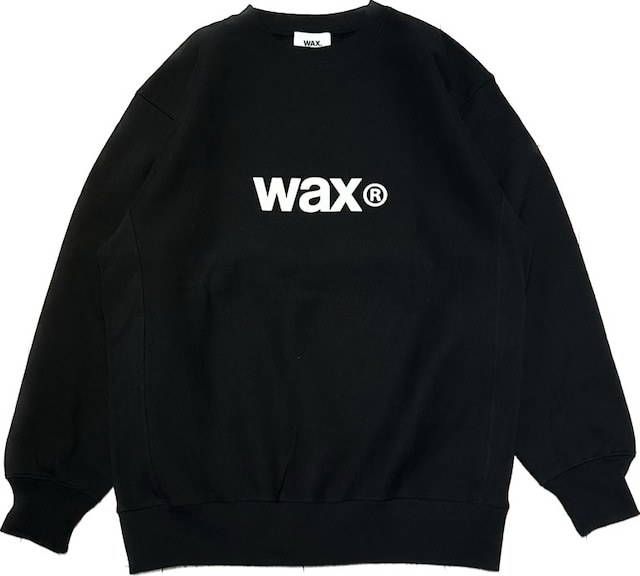 正規品 MO/WAX Mサイズ WX-0317 ブラック SWEAT CREW )WAX ワックス
