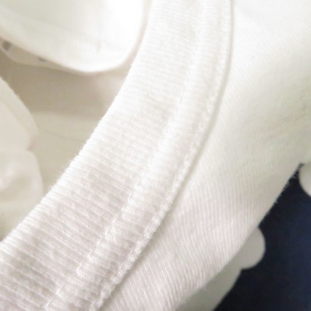 美品 プレイコムデギャルソン ポルカドット ハートTシャツ L 綿 AD2018/4 コットン 半袖 白 青 赤 トップス レディース AU2110A20_画像7