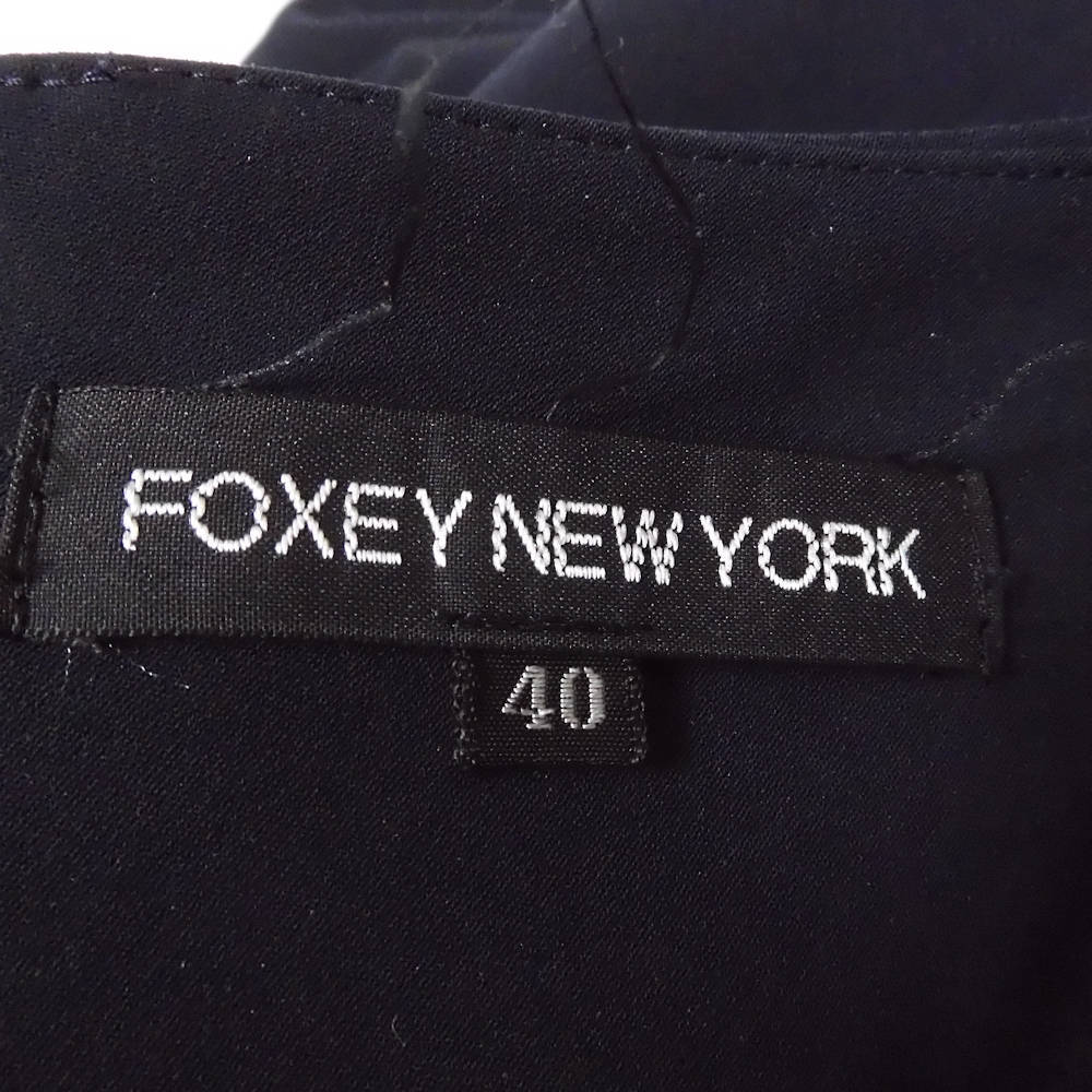 美品 FOXEY NEW YORK フォクシー 23796 スカート 40(M) ポリエステル 他 フレア ミディ丈 レディース AM4852TB_画像4