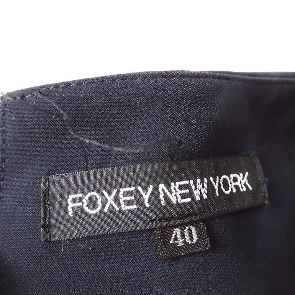美品 FOXEY NEW YORK フォクシー 23796 スカート 40(M) ポリエステル 他 フレア ミディ丈 レディース AM4852TB_画像7