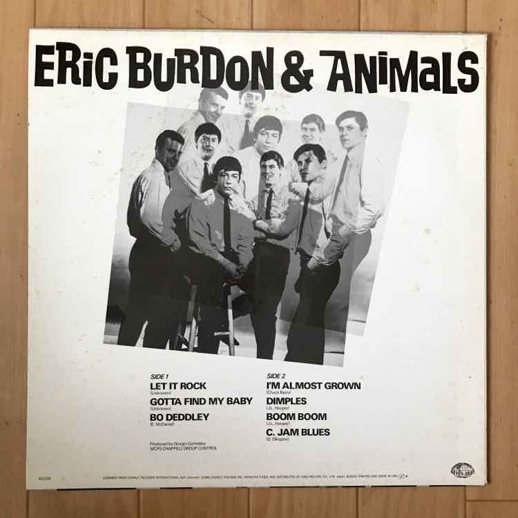 LP レコード ERIC BURDON & THE ANIMALS／S.T. 国内盤 ライブ ブリティッシュビート R&B アニマルズ_画像2