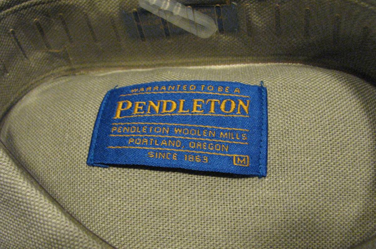 「未使用品」PENDLETON　デットスットク　長袖ワークシャツ　サイズ　コットン100％　枯草色_画像5