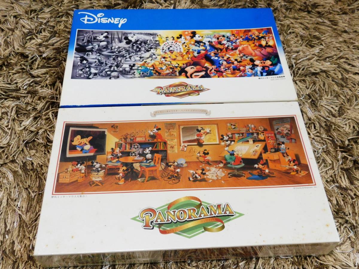 # Disney history fee Mickey Mouse large set! new goods unopened / history fee Mickey Mouse name place surface compilation inside sack unopened panorama jigsaw puzzle set 950 piece 