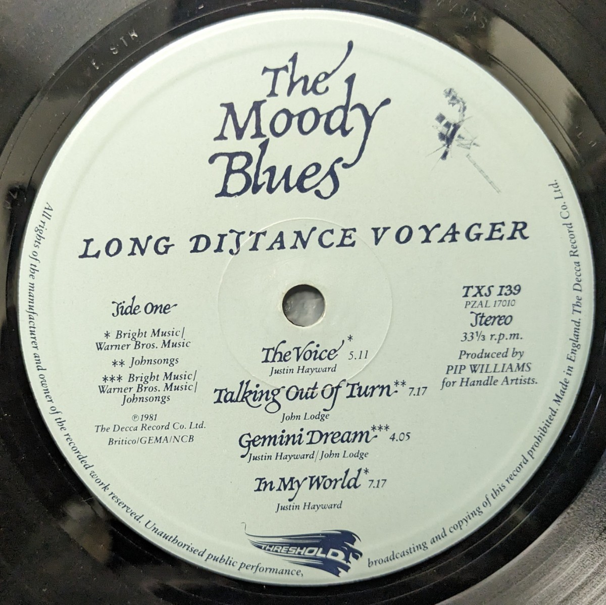 ◎特選◎THE MOODY BLUES/LONG DISTANCE VOYAGER1981'UK THRESHOLD_画像4