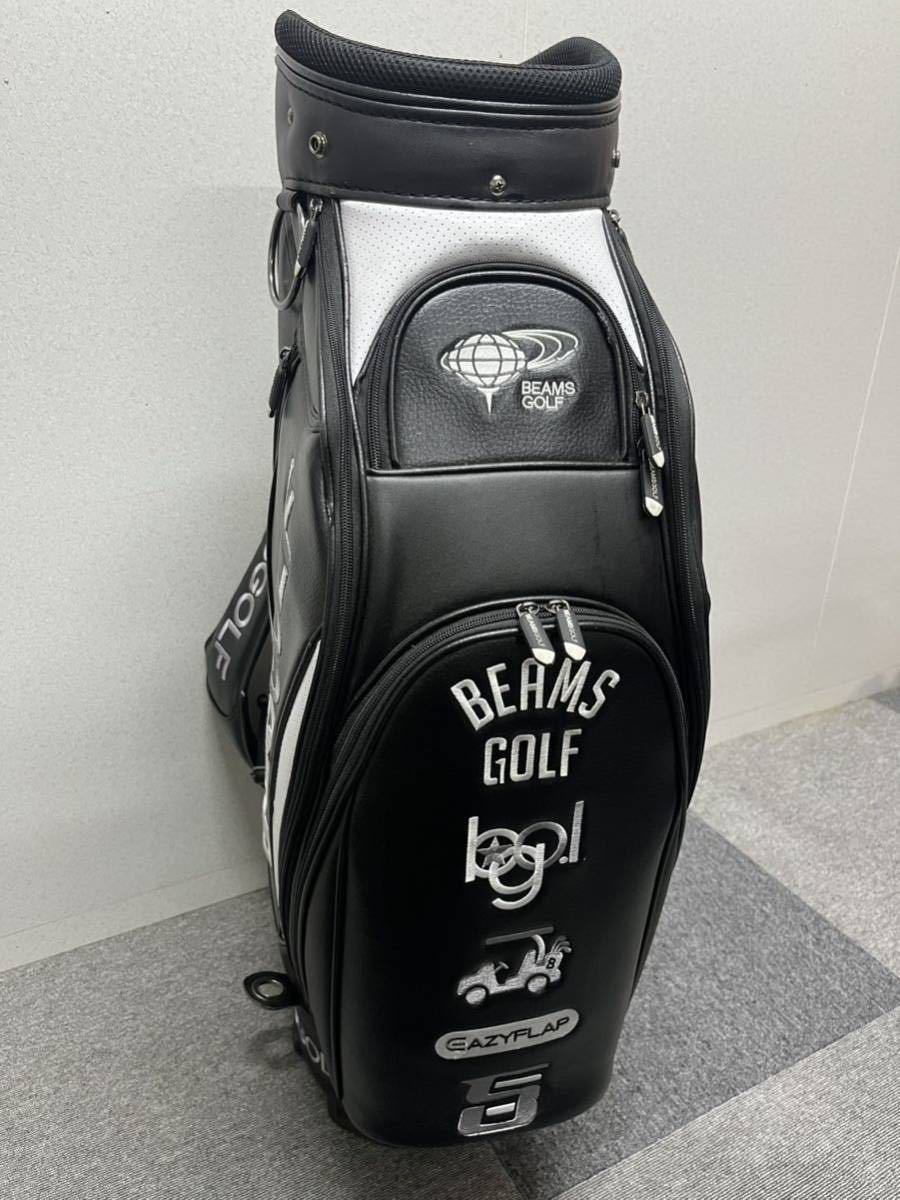 送料無料 希少 美品 ビームスゴルフ BEAMS GOLF ツアーモデル ブラック 黒 キャディバッグ_画像5