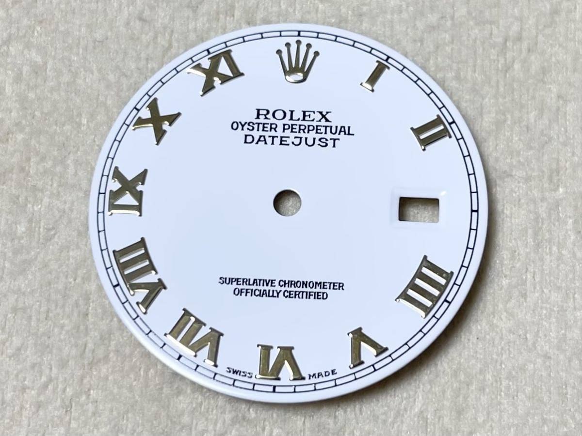 希少 純正 超美品 ロレックス ROLEX デイトジャスト DATEJUST 白 ローマン 文字盤 3針 カレンダー 16233 16013 16234 16014 16030 16200_画像2