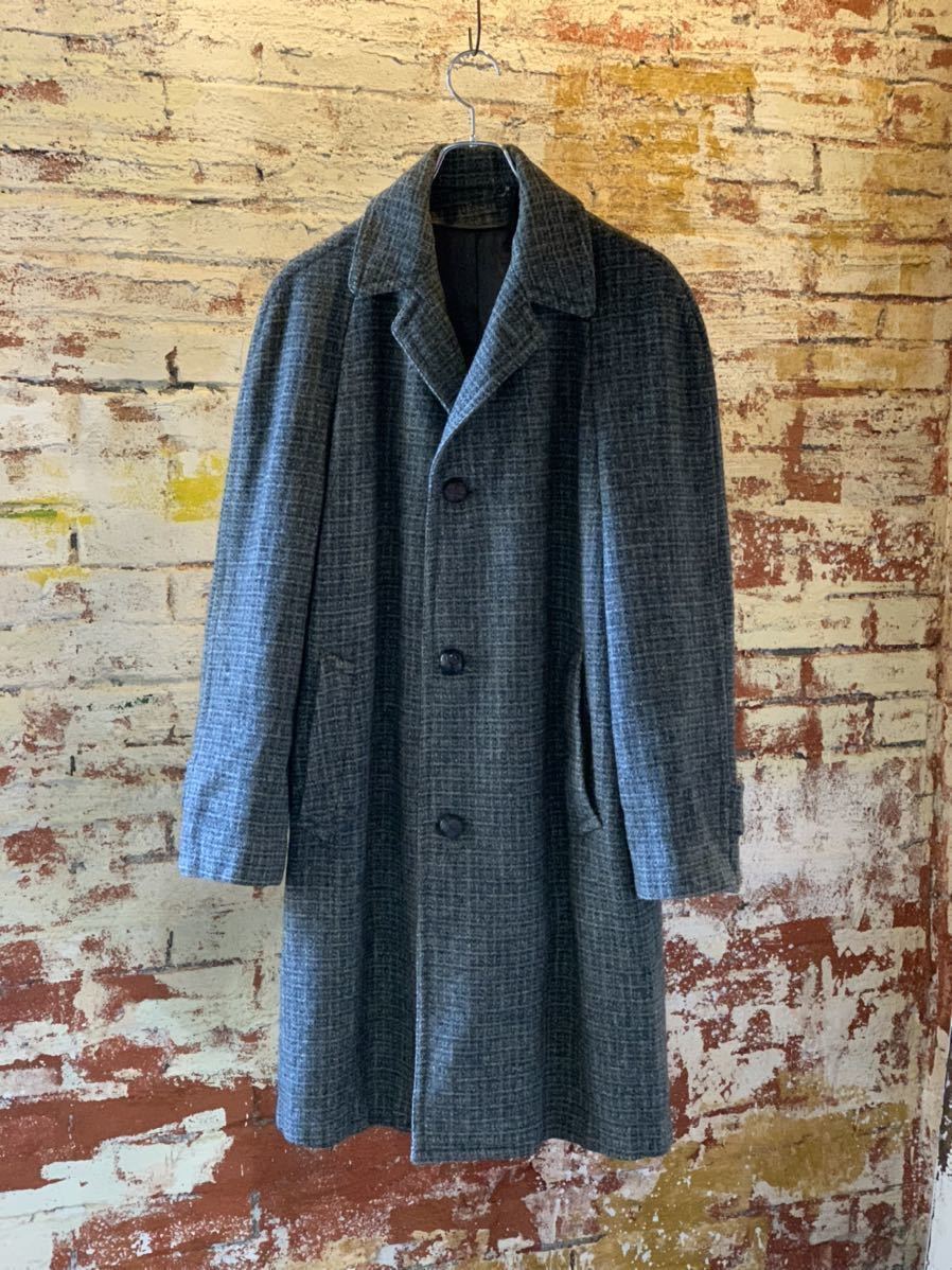 50s Sears Harris Tweed CHESTER COAT ヴィンテージ ビンテージ ハリスツイード チェスターコート ツイードコート アメトラ 40s 送料無料