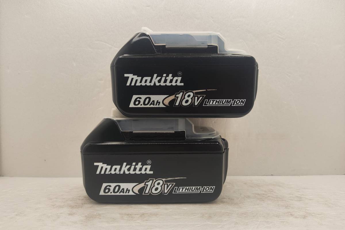 マキタ バッテリー 18v 純正雪印 2個セットBL1860B 新品 - 工具