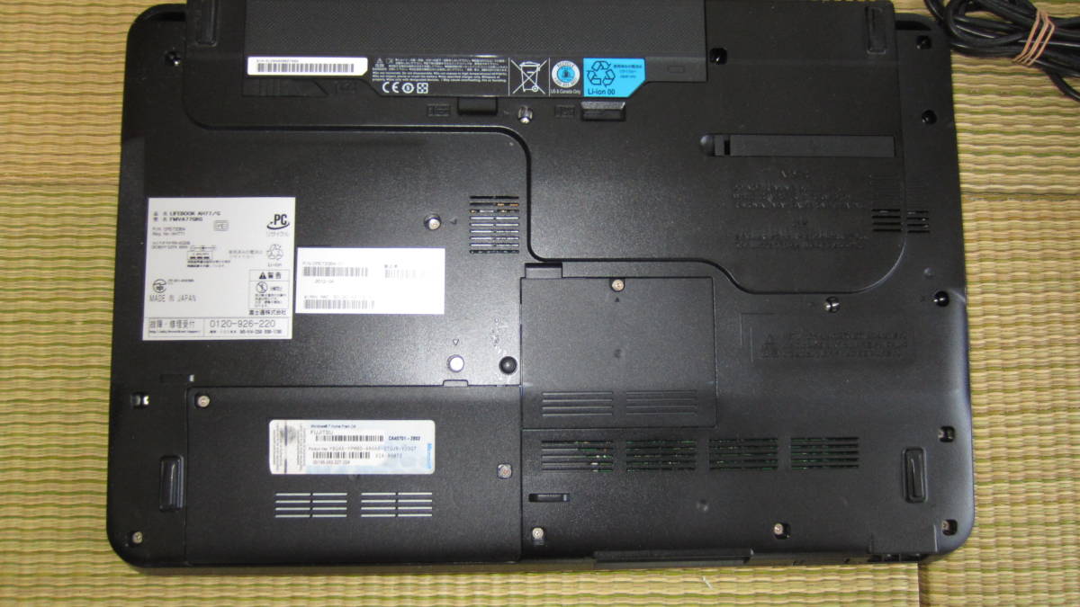 富士通 ノートPC FMVA77G/R(15インチ~)|売買されたオークション情報