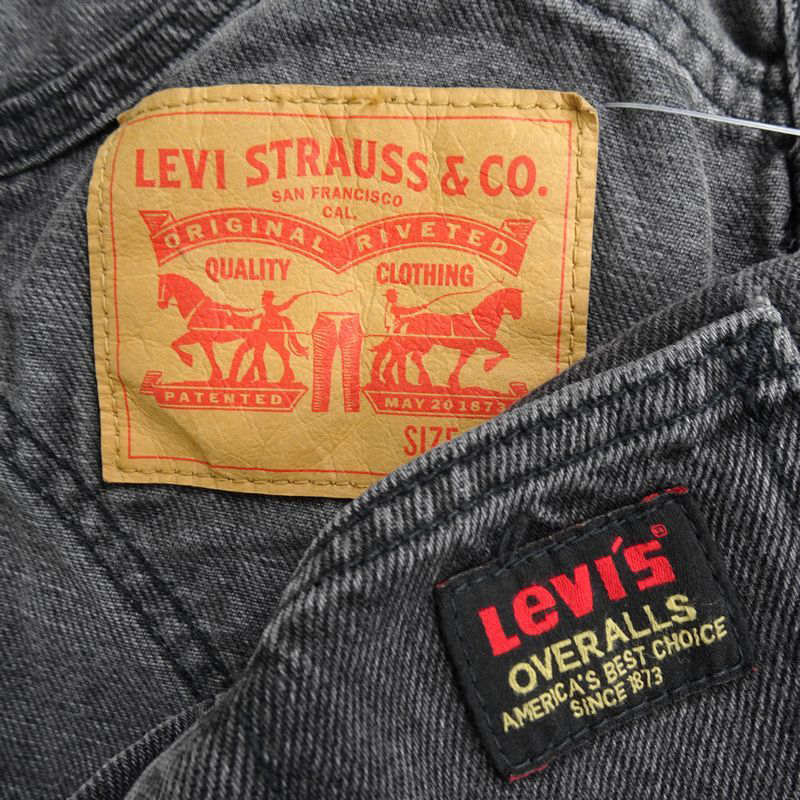 新品/1～2点■Levi'sリーバイス■ヴィンテージクラシックOVERALL オーバーオールサロペット USAモデルユニセックス/79107/BLK/L■12100円を_画像5