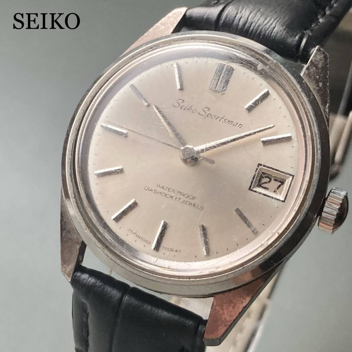 高価値 ケース径34㎜ Sportsman SEIKO 男性 手巻き 1967年 腕時計