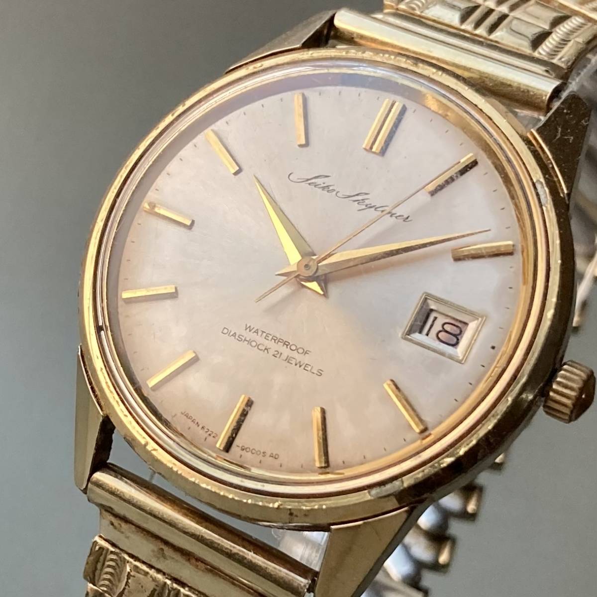 【動作良好】セイコー スカイライナー アンティーク 腕時計 1968年 手巻き　１_画像1