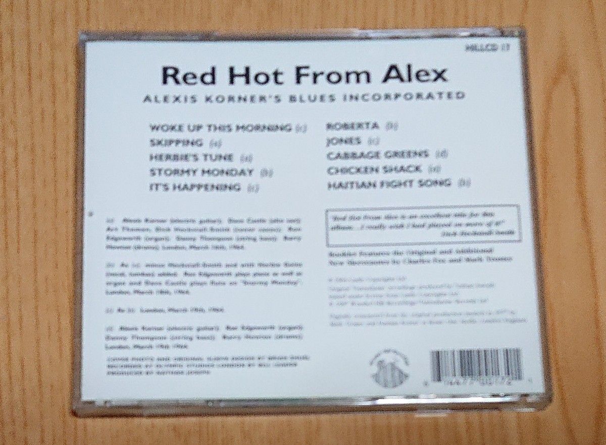 Alexis Korners Blues INC / Red Hot From Alex