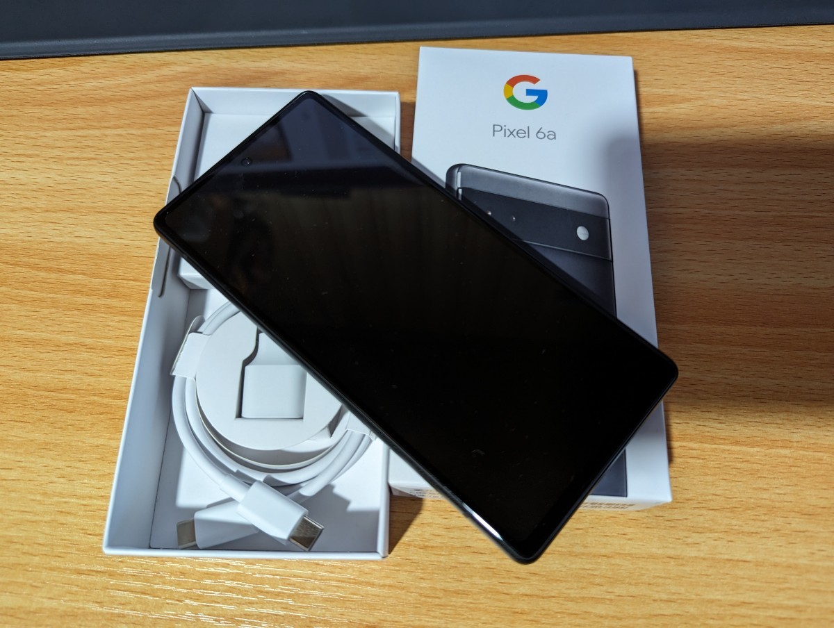 美品】SIMフリー Google Pixel 6a 128GB Charcoal 黒 チャコール