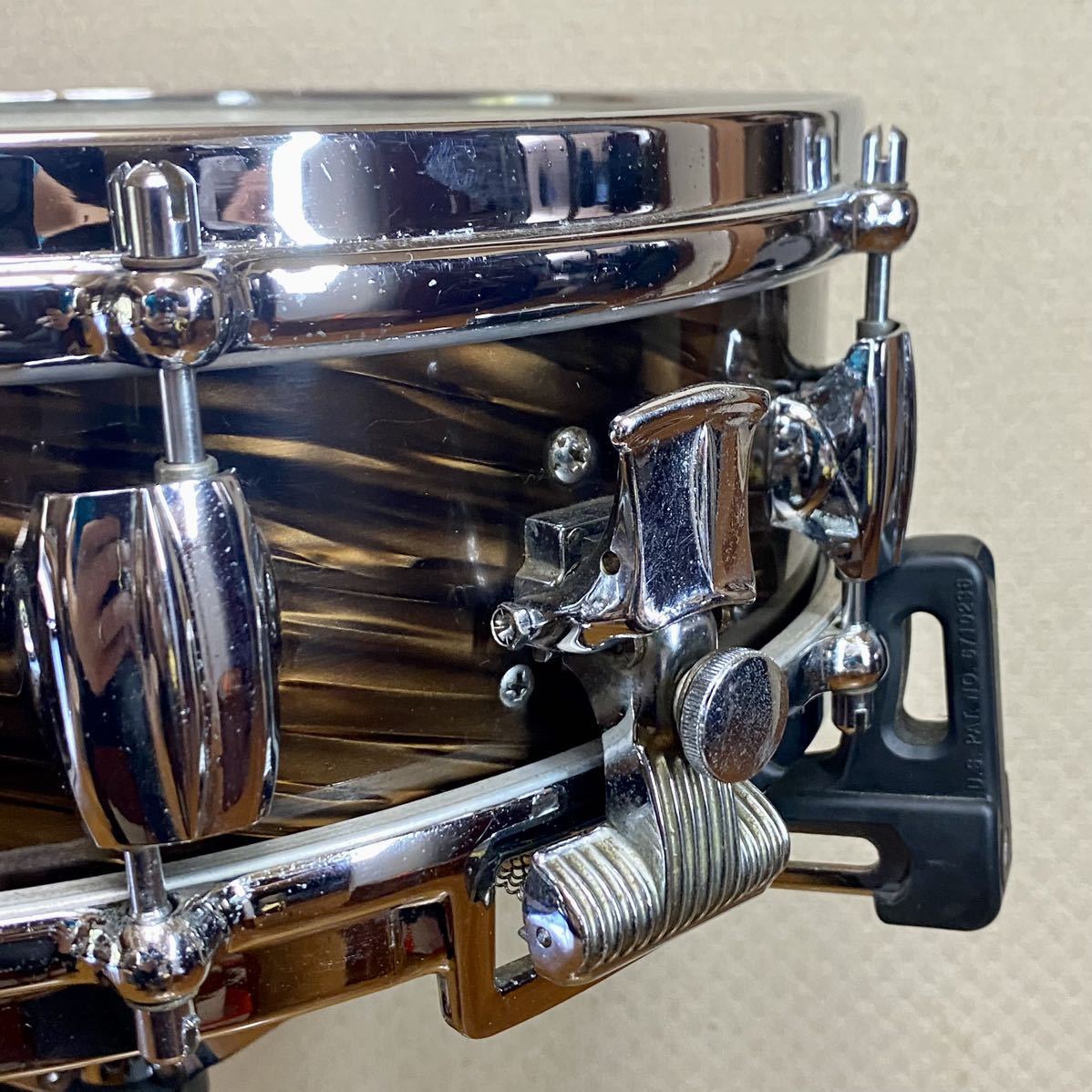 ◆Premier◆60's Vintage THE Royal Ace Snare 14×4 Mahogany Duroplastic 中古 The Beatles ビートルズ_画像2