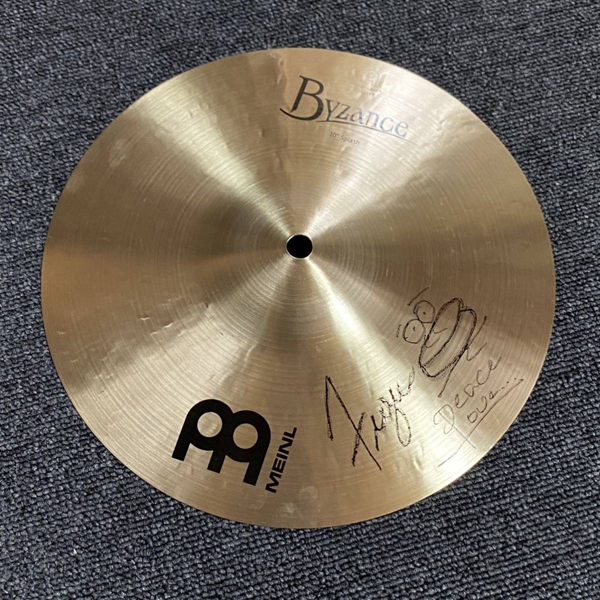 MEINL / B10S BYZANCE TRADITIONAL SPLASHES 10” ※FUYU氏サイン入り イベント使用品 マイネル バイザンス スプラッシュ