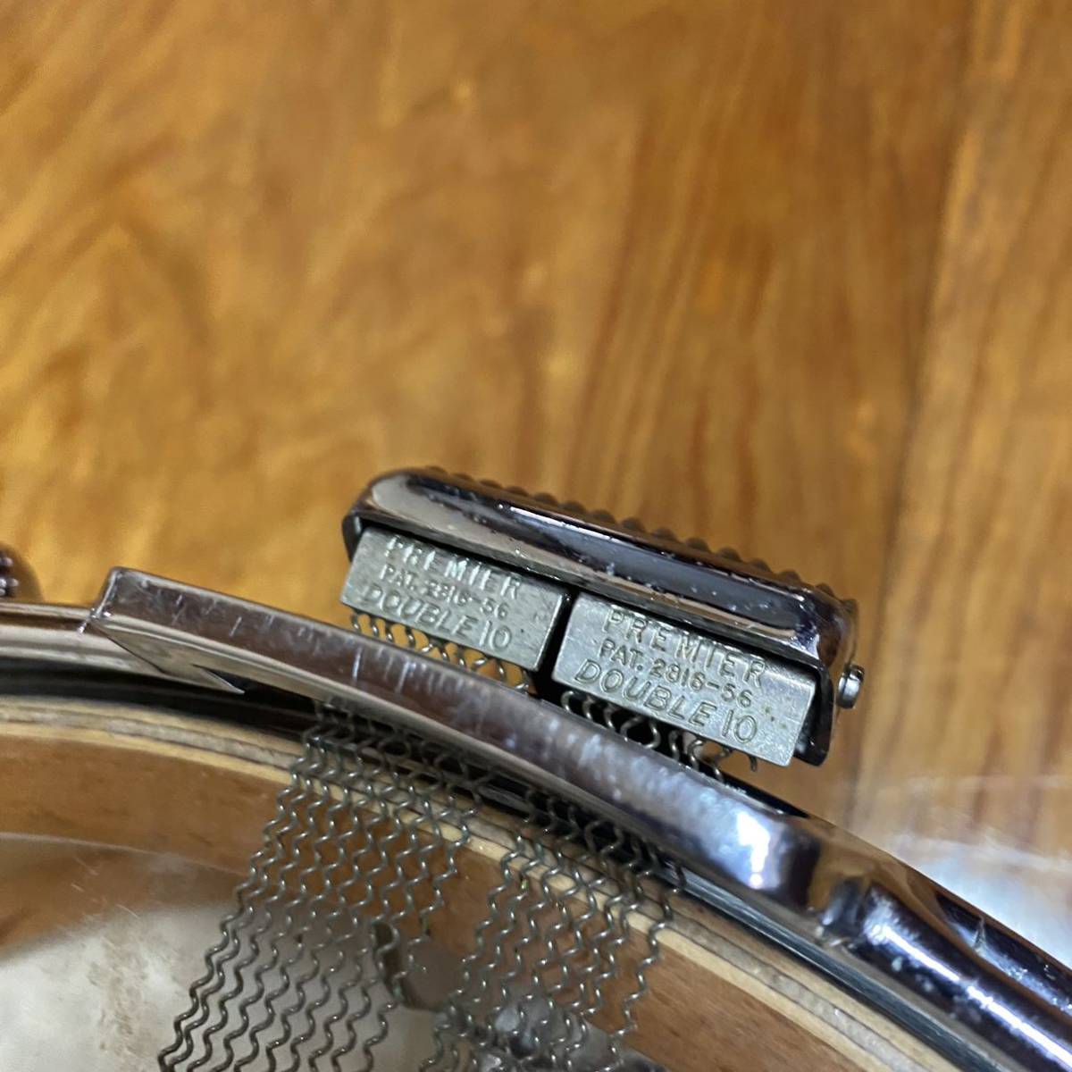 ◆Premier◆60's Vintage THE Royal Ace Snare 14×4 Mahogany Duroplastic 中古 The Beatles ビートルズ_画像10