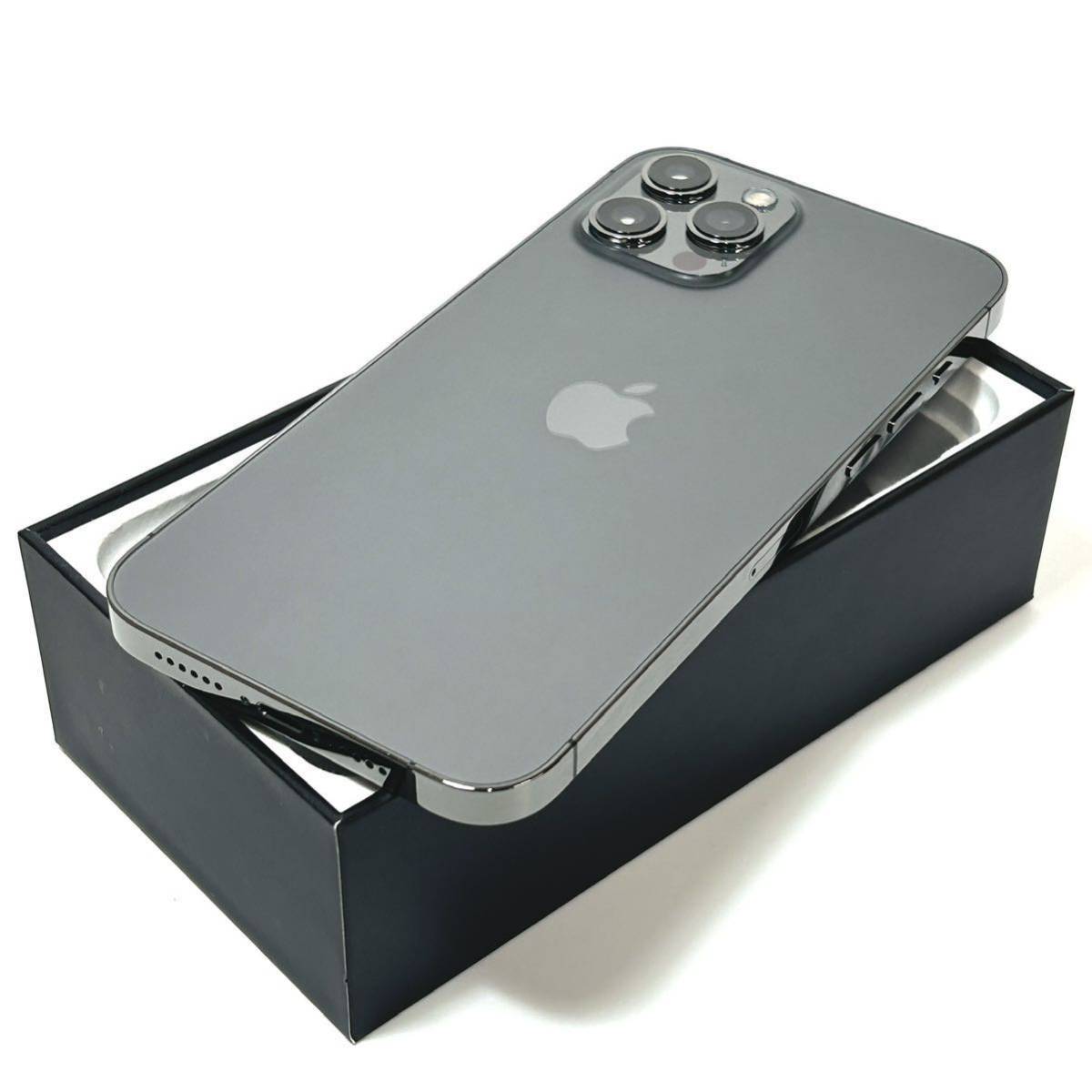 【ジャンク品】Apple｜iPhone 12 Pro Max 128GB｜SIMフリー｜最大バッテリー容量85%｜グラファイト｜動作確認済｜速達発送可_画像1