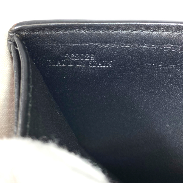 LOEWE ロエベ 財布 二つ折り財布 折り財布 コンパクトウォレット 札入れ アナグラム ロゴ レザー ブラウン_画像9