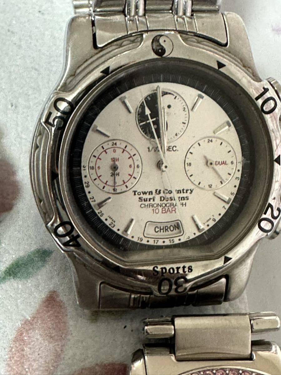 クロノグラフ クォーツ 腕時計 5点まとめジャンク品管理番号10-268_画像3
