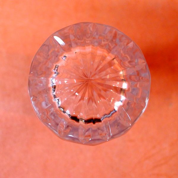 j337 CRYSTAL DONAU タンブラーガラス ガラスコップ ハンガリー製 サイズ:口径約7cm 高さ約12cm/80_画像7
