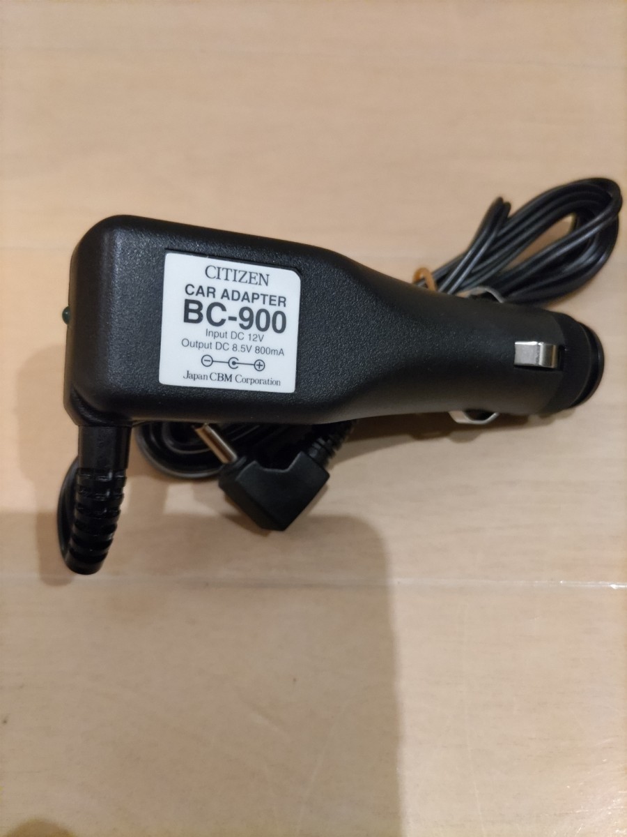 BC-900 CITIZEN カーアダプター 8.5v 800mA 12v カーナビ 液晶カラー TV950-1J用BC-900CAR カーテレビ_画像1