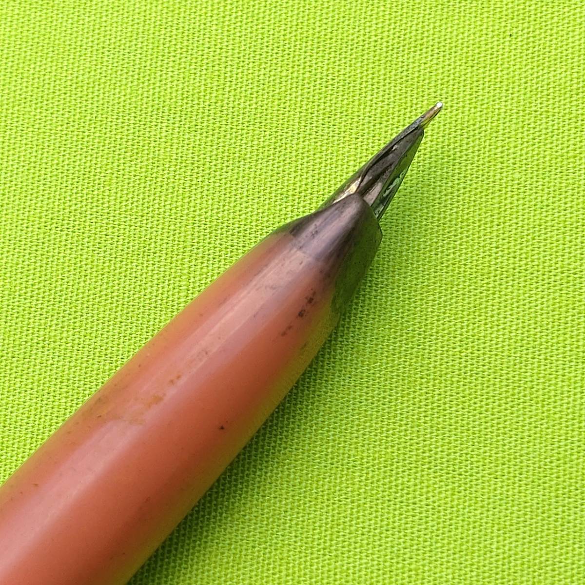 万年筆 PLATINUM 14 全長約13㎝ インク無し 古い筆記用具 レトロ ビンテージ 【4398】_画像7