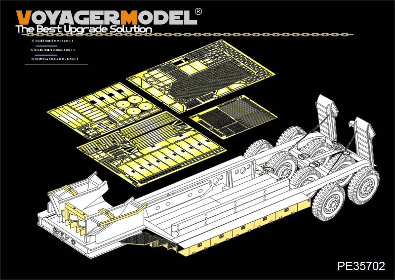 ボイジャーモデル PE35702 1/35 WWIIアメリカ M15トレーラー エッチング基本セット(タミヤ35230用)_画像1