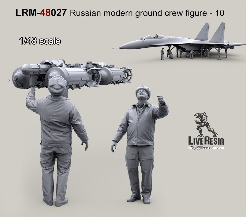 ライブレジン LRM48027 1/48 現用 ロシア軍グランドクルー10_画像2