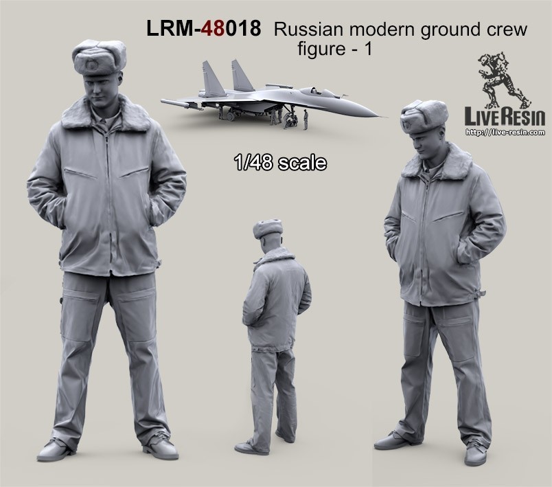 ライブレジン LRM48018 1/48 現用 ロシア軍グランドクルー 1_画像2