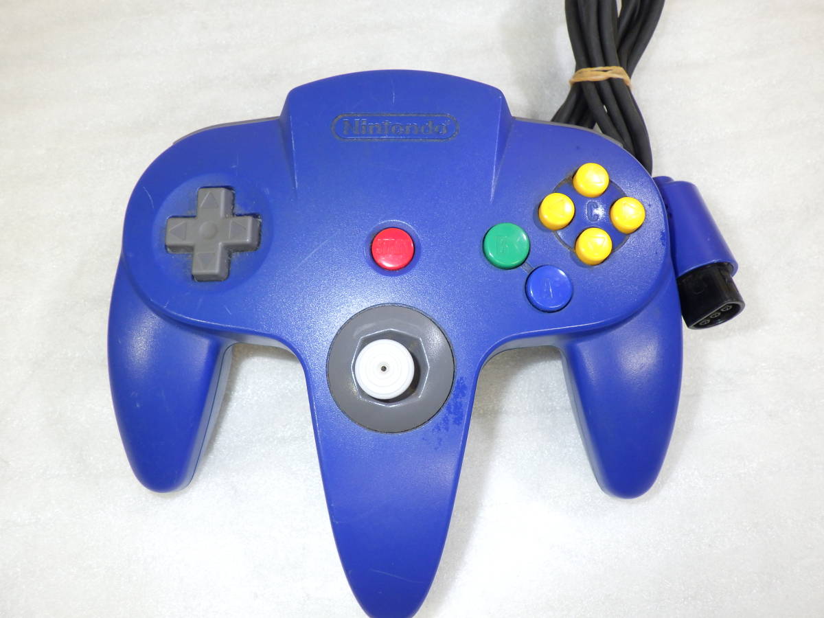 NINTENDO 64 コントローラ ブロス ブルー NUS-005 コントローラー 任天堂 動作確認済み#TM90353の画像2