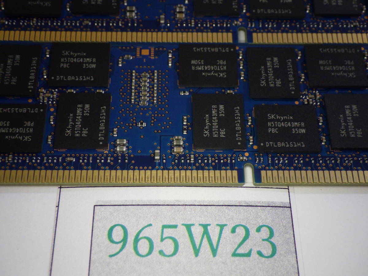  server SKhynix KOREA 16GB 2Rx4 PC3-12800R-11-12 HMT42GR7MFR4C-PB 16GB x4 sheets = total 64GB operation verification ending #965W23