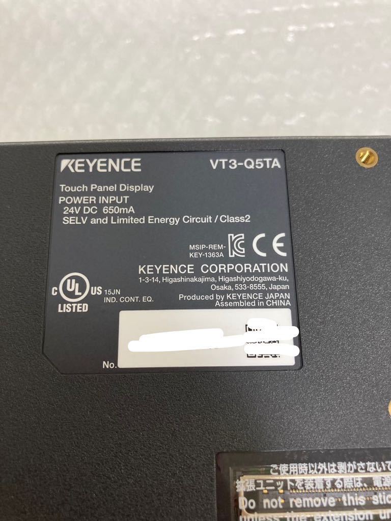 KEYENCE キーエンスVT3-Q5TA 取付金具付属正規品動作保証 1001-1_画像7