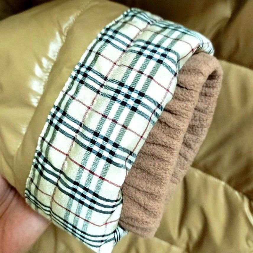 バーバリーブルーレーベル BURBERRY BLUE LABEL ダウンジャケット コート ファー ノバチェック 正規品 38 M